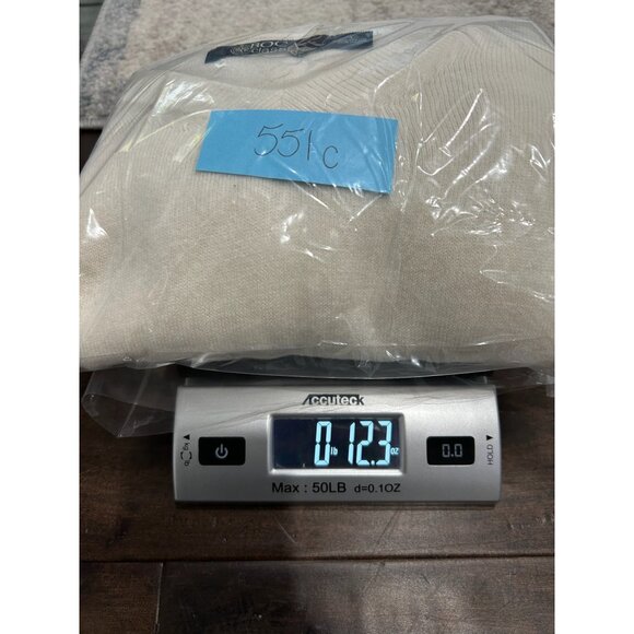 Boca Classics Mens Cream V Neck Sweater Pullover Sz Large - Picture 9 of 9